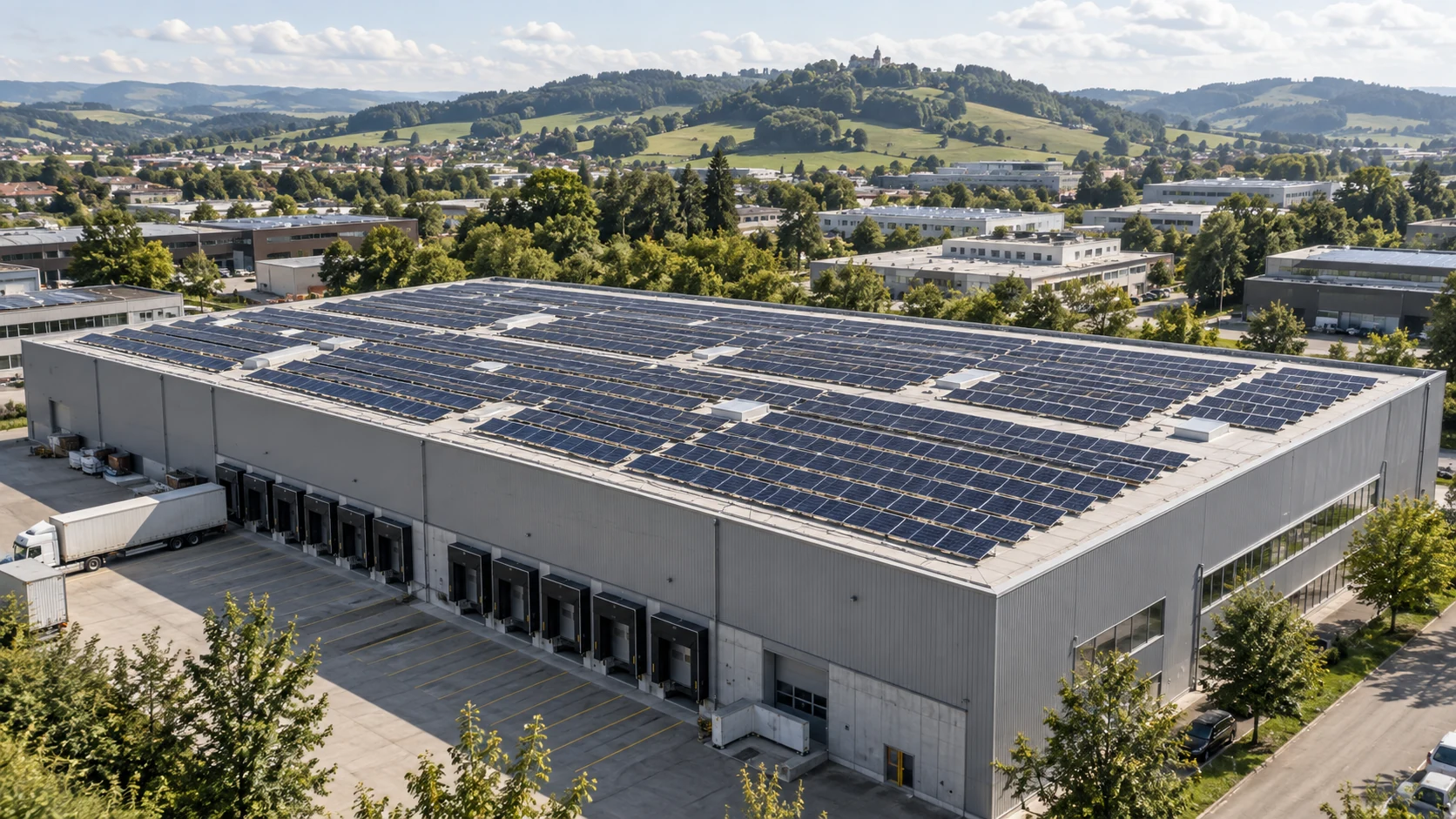 Solaranlage Gewerbedach, Burgdorf